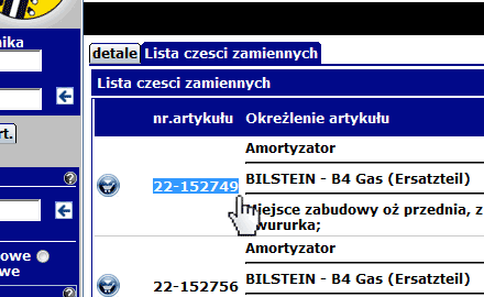 Skopiuj odszukany numer